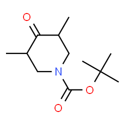 ChemSpider 2D Image | tert-butyl 3,5-dimethyl-4-oxopiperidine-1-carboxylate | C12H21NO3