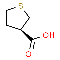 ChemSpider 2D Image | (3R)-Tetrahydro-3-thiophenecarboxylic acid | C5H8O2S