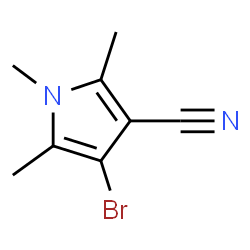 ChemSpider 2D Image | 4-Bromo-1,2,5-trimethyl-1H-pyrrole-3-carbonitrile | C8H9BrN2