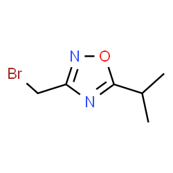ChemSpider 2D Image | 3-(Bromomethyl)-5-isopropyl-1,2,4-oxadiazole | C6H9BrN2O