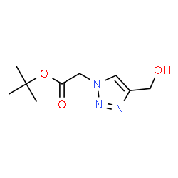 ChemSpider 2D Image | tert-butyl 2-[4-(hydroxymethyl)-1H-1,2,3-triazol-1-yl]acetate | C9H15N3O3