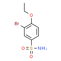 ChemSpider 2D Image | 3-Bromo-4-ethoxybenzenesulfonamide | C8H10BrNO3S