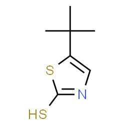 ChemSpider 2D Image | 5-(2-Methyl-2-propanyl)-1,3-thiazole-2(3H)-thione | C7H11NS2