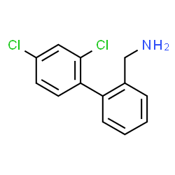 ChemSpider 2D Image | 1-(2',4'-Dichloro-2-biphenylyl)methanamine | C13H11Cl2N