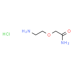 ChemSpider 2D Image | 2-(2-Aminoethoxy)acetamide hydrochloride (1:1) | C4H11ClN2O2
