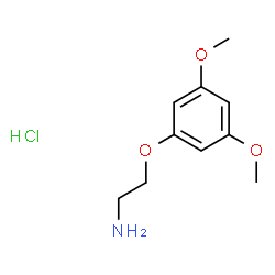 ChemSpider 2D Image | 2-(3,5-Dimethoxyphenoxy)ethanamine hydrochloride (1:1) | C10H16ClNO3