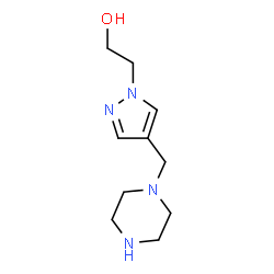 ChemSpider 2D Image | 2-[4-(1-Piperazinylmethyl)-1H-pyrazol-1-yl]ethanol | C10H18N4O