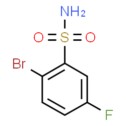 ChemSpider 2D Image | 2-Bromo-5-fluorobenzenesulfonamide | C6H5BrFNO2S