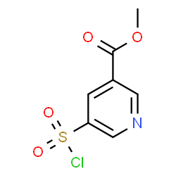 ChemSpider 2D Image | Methyl 5-(chlorosulfonyl)nicotinate | C7H6ClNO4S