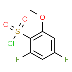 ChemSpider 2D Image | 2,4-Difluoro-6-methoxybenzenesulfonyl chloride | C7H5ClF2O3S
