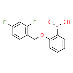 ChemSpider 2D Image | {2-[(2,4-Difluorobenzyl)oxy]phenyl}boronic acid | C13H11BF2O3