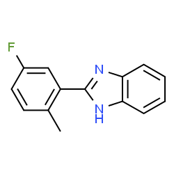 ChemSpider 2D Image | 2-(5-Fluoro-2-methylphenyl)-1H-benzimidazole | C14H11FN2