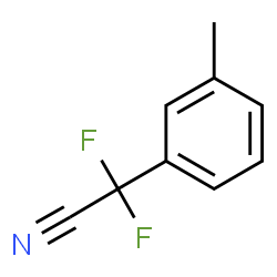 ChemSpider 2D Image | Difluoro(3-methylphenyl)acetonitrile | C9H7F2N