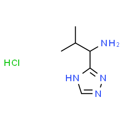ChemSpider 2D Image | 2-methyl-1-(4H-1,2,4-triazol-3-yl)propan-1-amine hydrochloride | C6H13ClN4