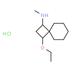 ChemSpider 2D Image | 3-Ethoxy-N-methylspiro[3.5]nonan-1-amine hydrochloride (1:1) | C12H24ClNO
