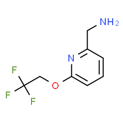 ChemSpider 2D Image | 1-[6-(2,2,2-Trifluoroethoxy)-2-pyridinyl]methanamine | C8H9F3N2O