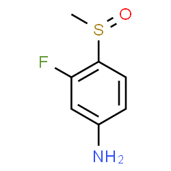 ChemSpider 2D Image | 3-Fluoro-4-(methylsulfinyl)aniline | C7H8FNOS
