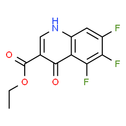 ChemSpider 2D Image | Ethyl 5,6,7-trifluoro-4-oxo-1,4-dihydro-3-quinolinecarboxylate | C12H8F3NO3