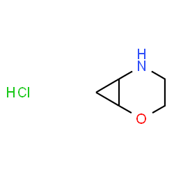 ChemSpider 2D Image | 2-oxa-5-azabicyclo[4.1.0]heptane hydrochloride | C5H10ClNO