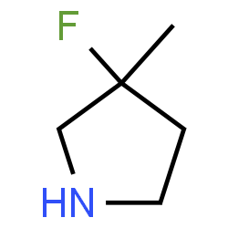 ChemSpider 2D Image | 3-Fluoro-3-methylpyrrolidine | C5H10FN