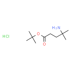 ChemSpider 2D Image | 2-Methyl-2-propanyl 4-amino-4-methylpentanoate hydrochloride (1:1) | C10H22ClNO2