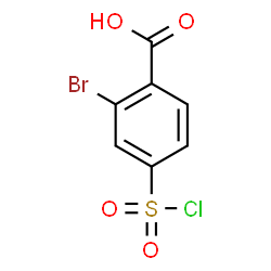 ChemSpider 2D Image | 2-Bromo-4-(chlorosulfonyl)benzoic acid | C7H4BrClO4S