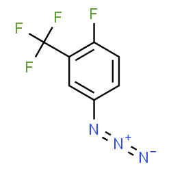 ChemSpider 2D Image | 4-Azido-1-fluoro-2-(trifluoromethyl)benzene | C7H3F4N3