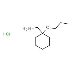 ChemSpider 2D Image | 1-(1-Propoxycyclohexyl)methanamine hydrochloride (1:1) | C10H22ClNO