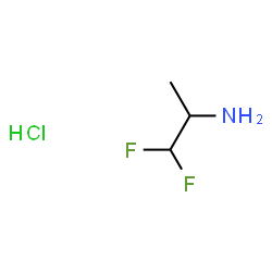 ChemSpider 2D Image | 1,1-Difluoro-2-propanamine hydrochloride (1:1) | C3H8ClF2N