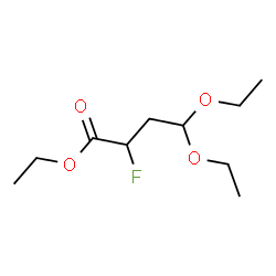 ChemSpider 2D Image | Ethyl 4,4-diethoxy-2-fluorobutanoate | C10H19FO4