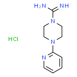 ChemSpider 2D Image | 4-(pyridin-2-yl)piperazine-1-carboximidamide hydrochloride | C10H16ClN5