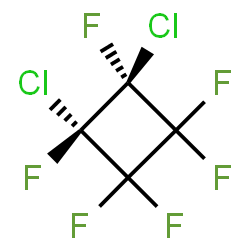 ChemSpider 2D Image | (1S,2S)-1,2-Dichloro-1,2,3,3,4,4-hexafluorocyclobutane | C4Cl2F6