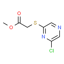 ChemSpider 2D Image | Methyl [(6-chloro-2-pyrazinyl)sulfanyl]acetate | C7H7ClN2O2S