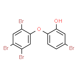 ChemSpider 2D Image | 5-Bromo-2-(2,4,5-tribromophenoxy)phenol | C12H6Br4O2