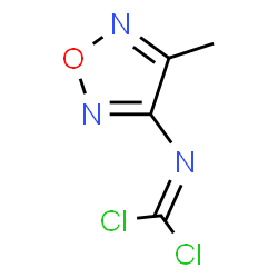 ChemSpider 2D Image | (4-Methyl-1,2,5-oxadiazol-3-yl)carbonimidic dichloride | C4H3Cl2N3O