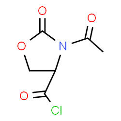 ChemSpider 2D Image | 3-Acetyl-2-oxo-1,3-oxazolidine-4-carbonyl chloride | C6H6ClNO4