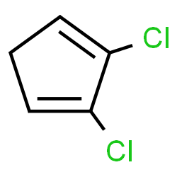 ChemSpider 2D Image | 2,3-Dichloro-1,3-cyclopentadiene | C5H4Cl2