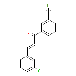 ChemSpider 2D Image | (2E)-3-(3-Chlorophenyl)-1-[3-(trifluoromethyl)phenyl]-2-propen-1-one | C16H10ClF3O