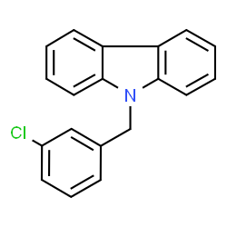 ChemSpider 2D Image | 9-(3-Chlorobenzyl)-9H-carbazole | C19H14ClN