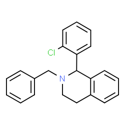 ChemSpider 2D Image | 2-Benzyl-1-(2-chlorophenyl)-1,2,3,4-tetrahydroisoquinoline | C22H20ClN