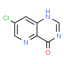 ChemSpider 2D Image | 7-Chloropyrido[3,2-d]pyrimidin-4(1H)-one | C7H4ClN3O