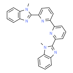 ChemSpider 2D Image | 6,6'-Bis(1-methyl-1H-benzimidazol-2-yl)-2,2'-bipyridine | C26H20N6