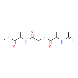 ChemSpider 2D Image | N-Acetylalanylglycyl-N-methylalaninamide | C11H20N4O4