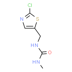 ChemSpider 2D Image | 1-[(2-Chloro-1,3-thiazol-5-yl)methyl]-3-methylurea | C6H8ClN3OS