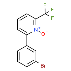 ChemSpider 2D Image | 2-(3-Bromophenyl)-6-(trifluoromethyl)pyridine 1-oxide | C12H7BrF3NO