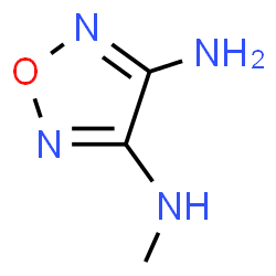 ChemSpider 2D Image | N-Methyl-1,2,5-oxadiazole-3,4-diamine | C3H6N4O