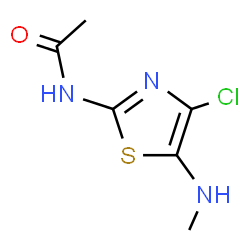 ChemSpider 2D Image | N-[4-Chloro-5-(methylamino)-1,3-thiazol-2-yl]acetamide | C6H8ClN3OS