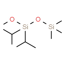 ChemSpider 2D Image | 1,1-Diisopropyl-1-methoxy-3,3,3-trimethyldisiloxane | C10H26O2Si2