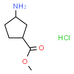 ChemSpider 2D Image | Methyl 3-aminocyclopentanecarboxylate hydrochloride (1:1) | C7H14ClNO2