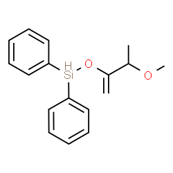 ChemSpider 2D Image | [(3-Methoxy-1-buten-2-yl)oxy](diphenyl)silane | C17H20O2Si